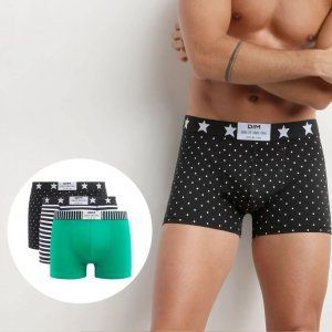 Lot De 3 Boxers Homme Qrity - Tissu Modal Doux Et Respirant, Taille M (28-31 Pouces) - Multicolore