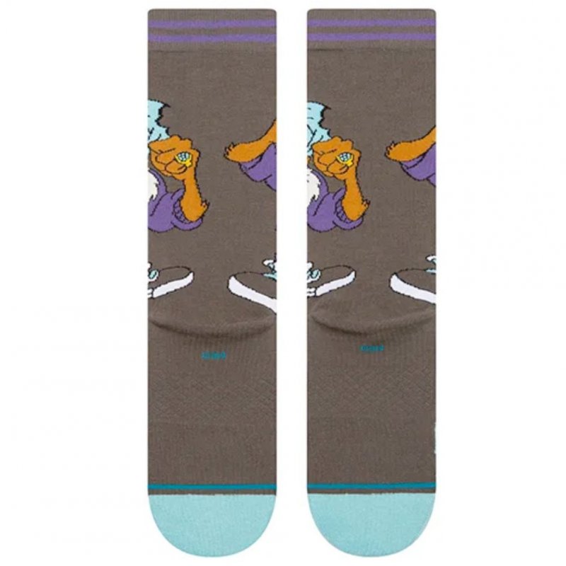 Chaussettes Homme TAZ CREW Marron et Ciel