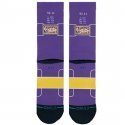 Chaussettes Homme RETRO BIGHEAD Violet et Jaune