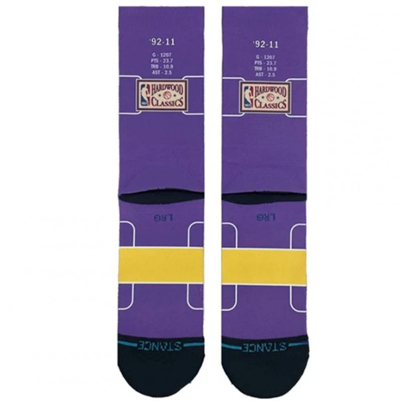 Chaussettes Homme RETRO BIGHEAD Violet et Jaune