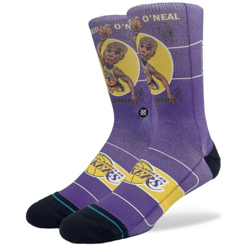 Chaussettes Homme RETRO BIGHEAD Violet et Jaune