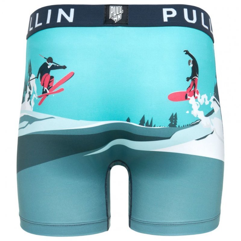 Boxer long Homme POETES Bleu et Blanc