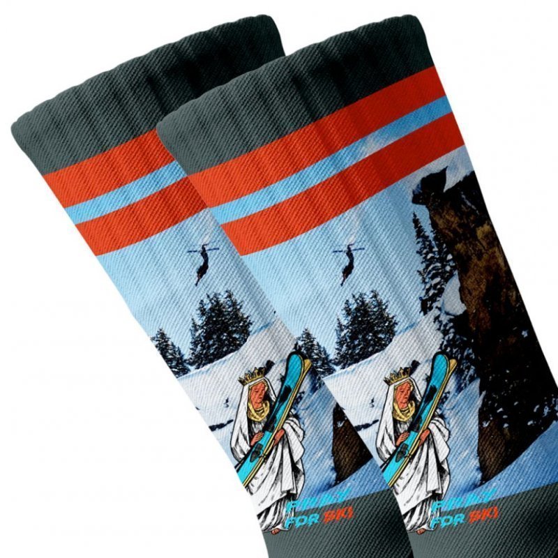 Chaussettes Homme GENEP Gris et Bleu