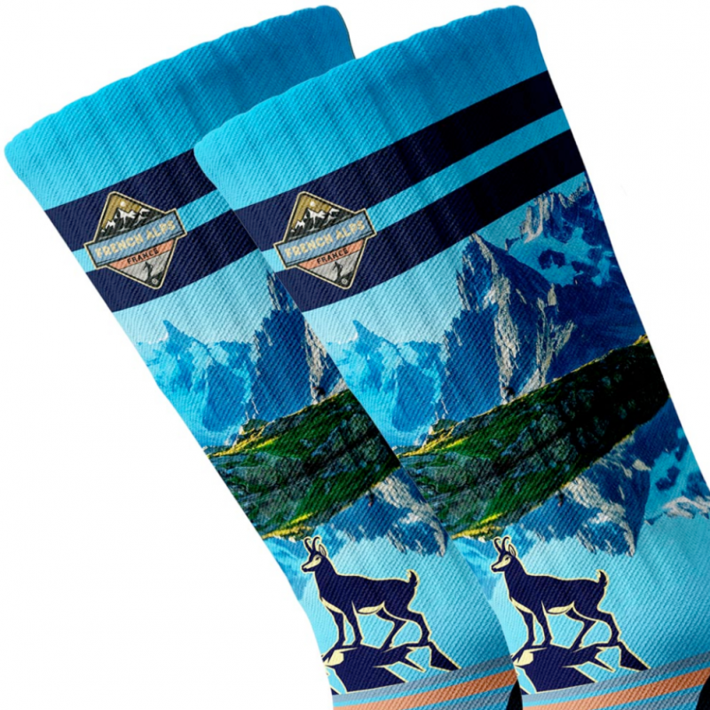 Chaussettes Homme MTWHITE Bleu et Vert