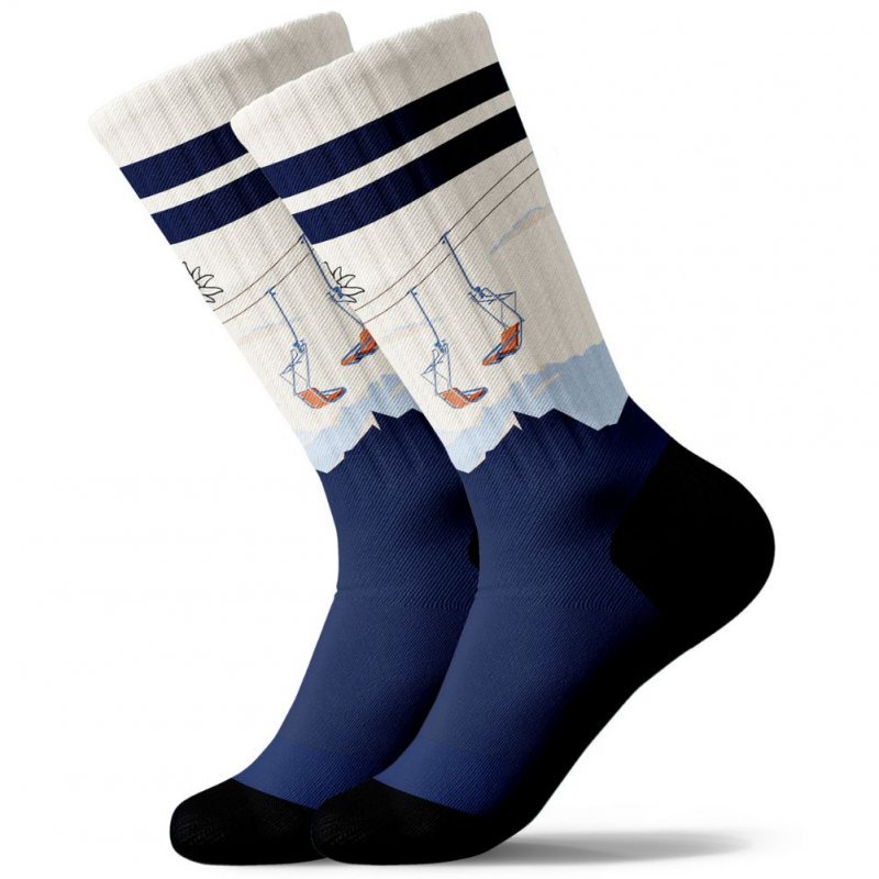 Chaussettes Homme EDENWEISS Blanc et Bleu