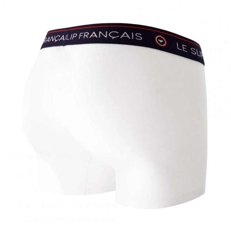 Boxer Homme REDOUTABLE Blanc et Uni