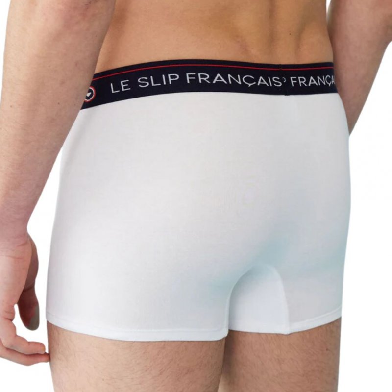 Boxer Homme REDOUTABLE Blanc et Uni