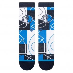 STANCE Chaussettes Homme Coton ZONE DAL Bleu Noir Blanc NBA
