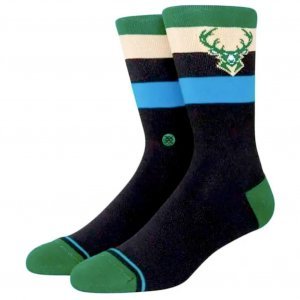 Chaussettes Homme BUCKS ST CREW Noir et Vert