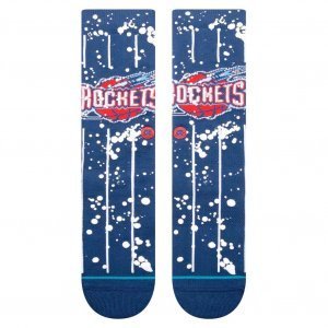 STANCE Chaussettes Homme Coton OVERSPRAY HOU Bleu Blanc NBA
