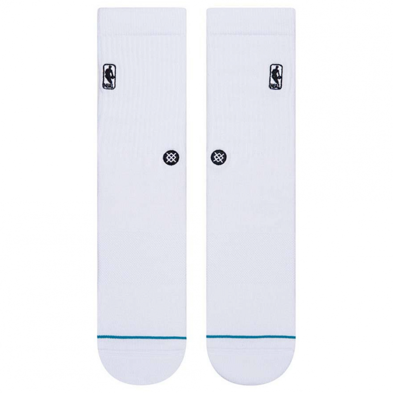 STANCE Chaussettes Homme Coton LOGOMAN ST Blanc NBA