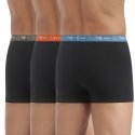 LOT DE 3 Boxer Sous-vêtements Homme STRETCH Noir et Orange