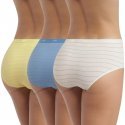 LOT DE 3 Boxer Sous-vêtements Femme POCKETS STRETCH Bleu et Jaune
