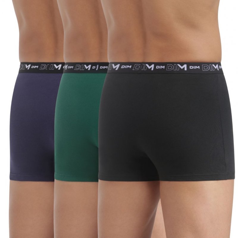 LOT DE 3 Boxer Sous-vêtements Homme STRETCH Noir et Denim