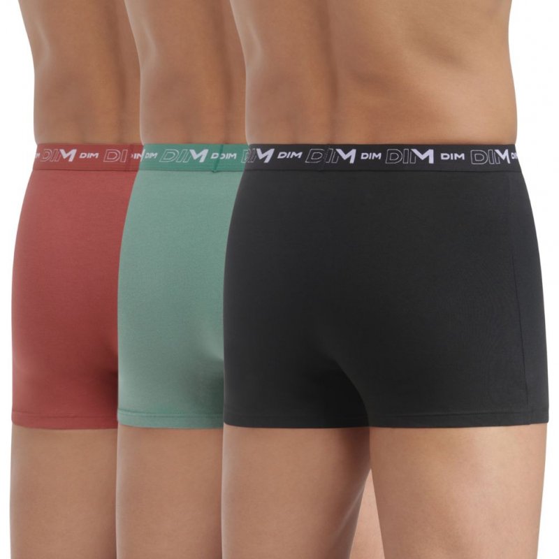 LOT DE 3 Boxer Sous-vêtements Homme STRETCH Noir et Amande