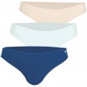 ATHENA Lot de 3 Culottes Femme Coton MYPETITPRIX Marine Aqua Peau