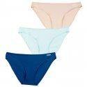 ATHENA Lot de 3 Culottes Femme Coton MYPETITPRIX Marine Aqua Peau