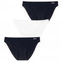 ATHENA Lot de 3 Culottes Femme Coton MYPETITPRIX Noir Blanc Noir