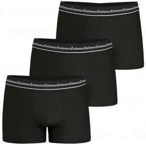 EMINENCE Lot de 3 Boxers Homme Coton BUSINESS Noir Noir Noir