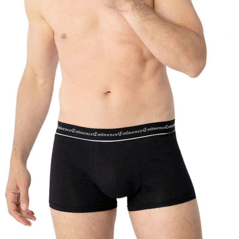 EMINENCE Lot de 3 Boxers Homme Coton BUSINESS Noir Noir Noir