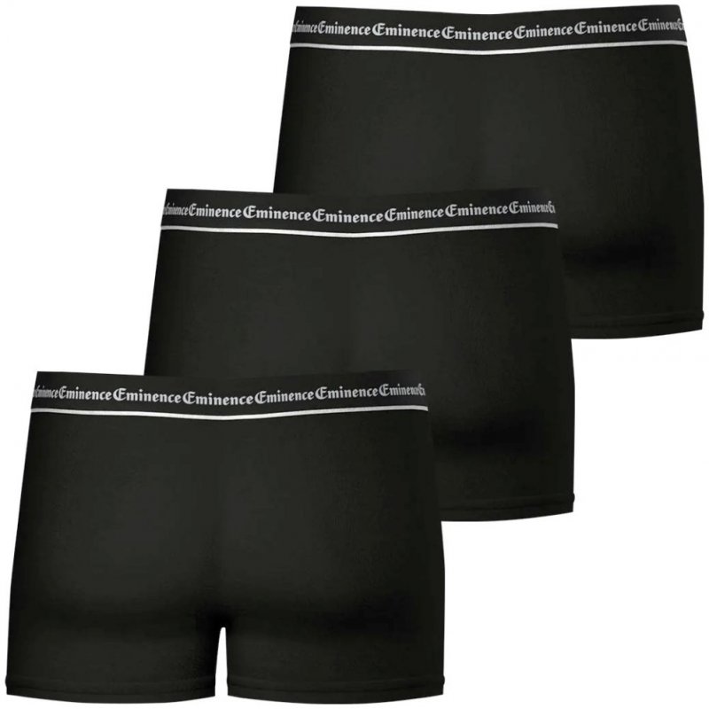 EMINENCE Lot de 3 Boxers Homme Coton BUSINESS Noir Noir Noir