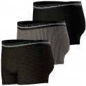EMINENCE Lot de 3 Boxers Homme Coton BUSINESSPRINT Noir Camel