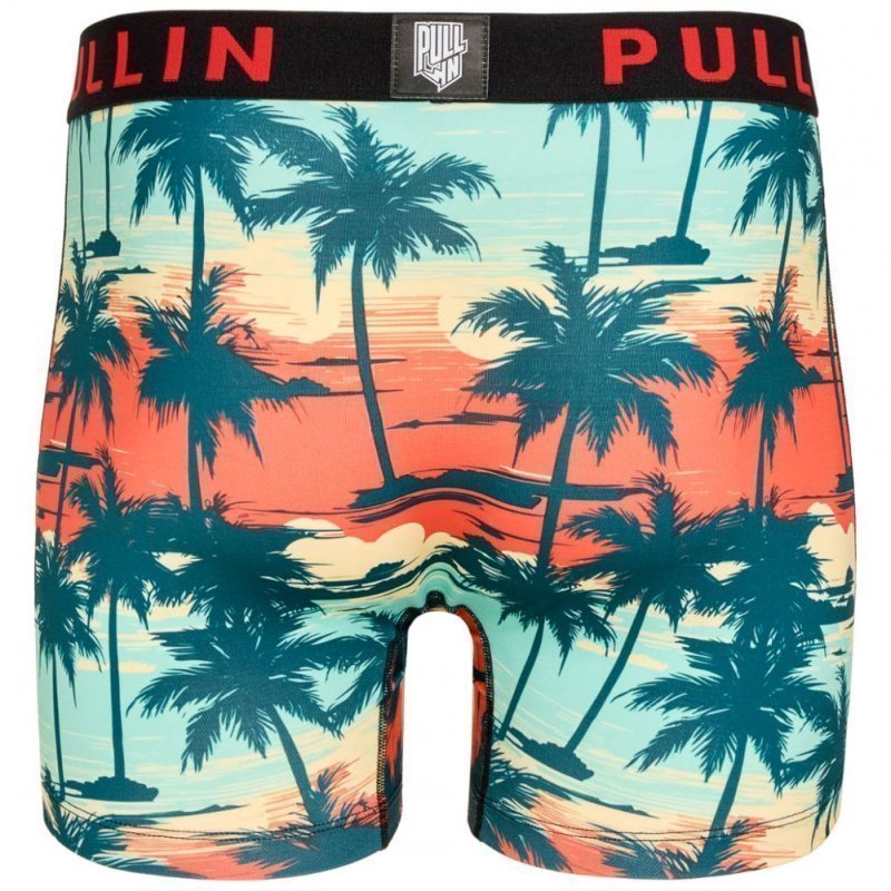 PULL IN Boxer Long Homme Microfibre BAYARBOR Bleu Orange
