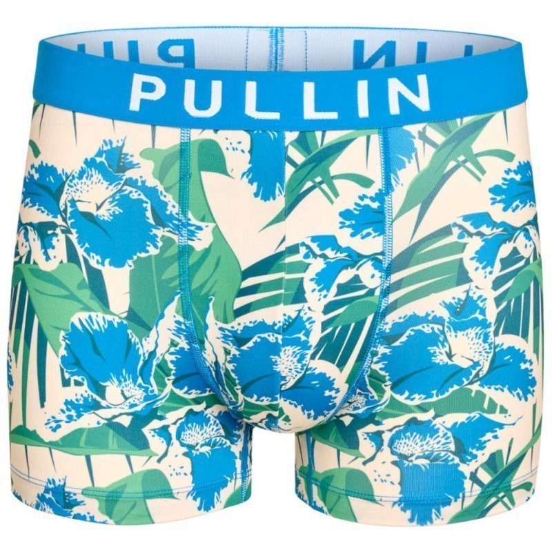 PULL IN Boxer Homme Microfibre HIOA Bleu Beige