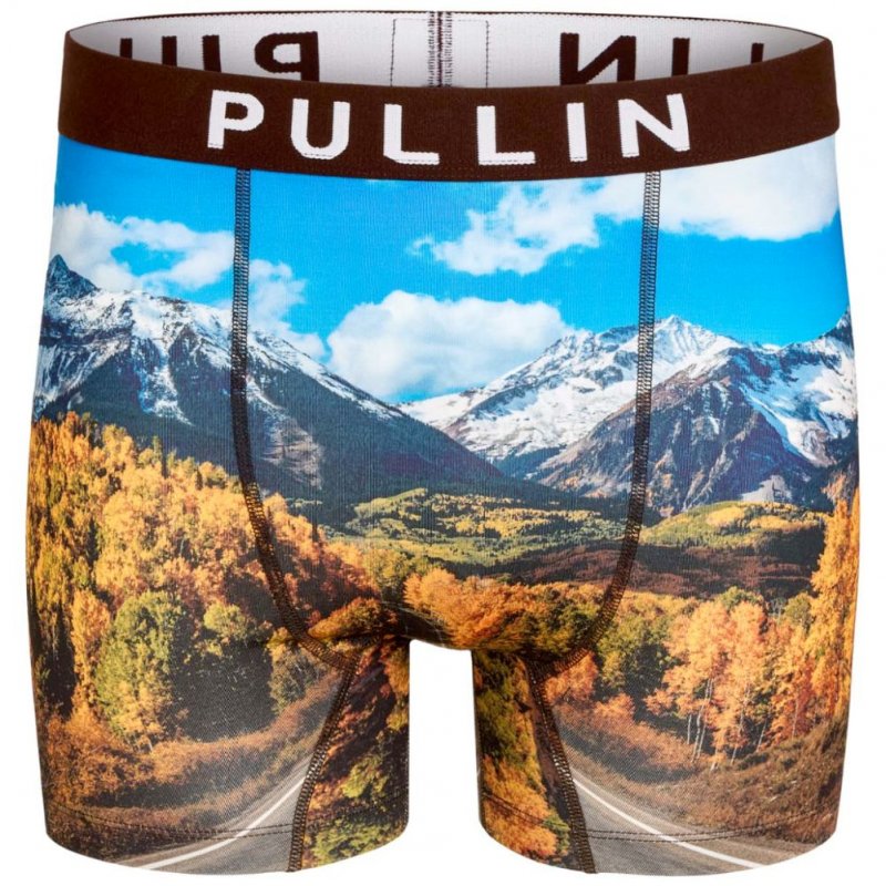 PULL IN Boxer Long Homme Microfibre VIEW Bleu Vert