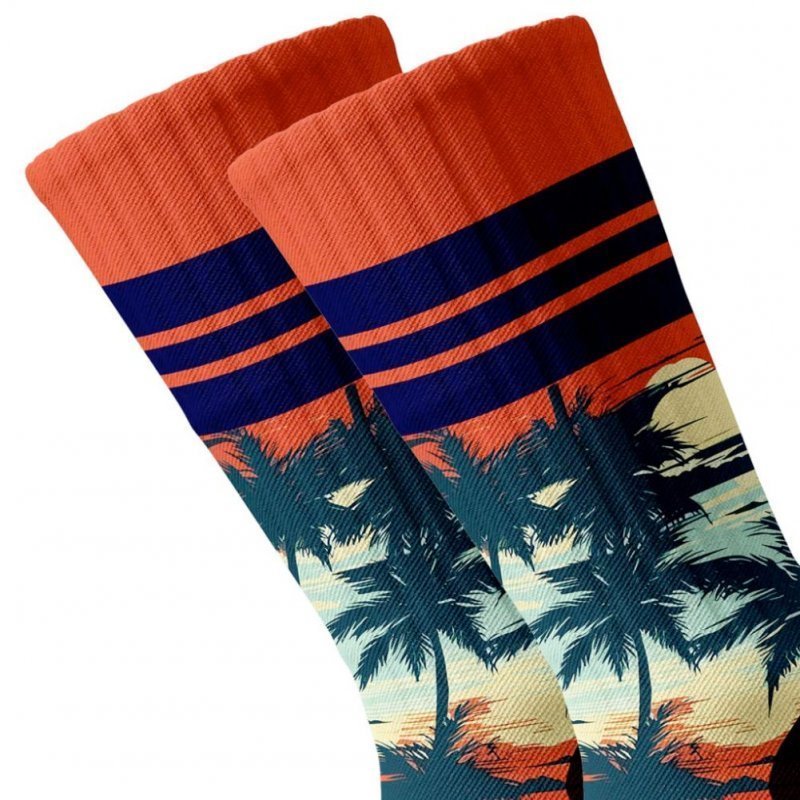 PULL IN Chaussettes Homme Coton BAYARBOR Bleu Orange