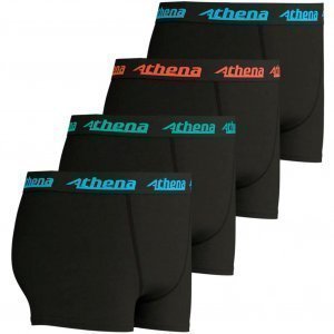 ATHENA Lot de 4 Boxers Garçon Coton MYPETITPRIX4 Noir