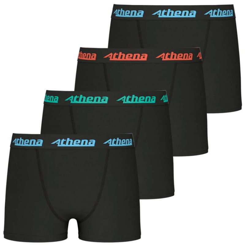 LOT DE 4 Boxer Sous-vêtements Garçon MYPETITPRIX4 Noir et Bleu