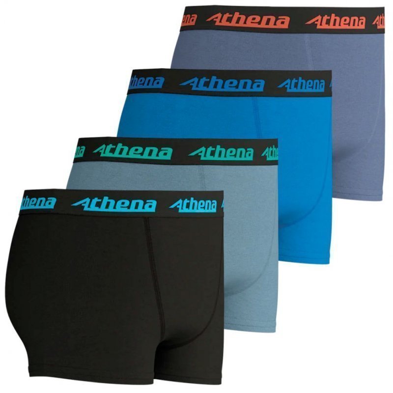 LOT DE 4 Boxer Sous-vêtements Garçon MYPETITPRIX4 Noir et Gris