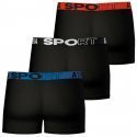 LOT DE 3 Boxer Sous-vêtements Homme ECOSPORT Noir et Multicolore