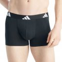ADIDAS Lot de 3 Boxers Homme Coton ACTIVE FLEX3 Gris Blanc Noir