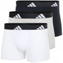 ADIDAS Lot de 3 Boxers Homme Coton ACTIVE FLEX3 Gris Blanc Noir
