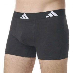 ADIDAS Lot de 3 Boxers Homme Coton ACTIVE FLEX3 Noir
