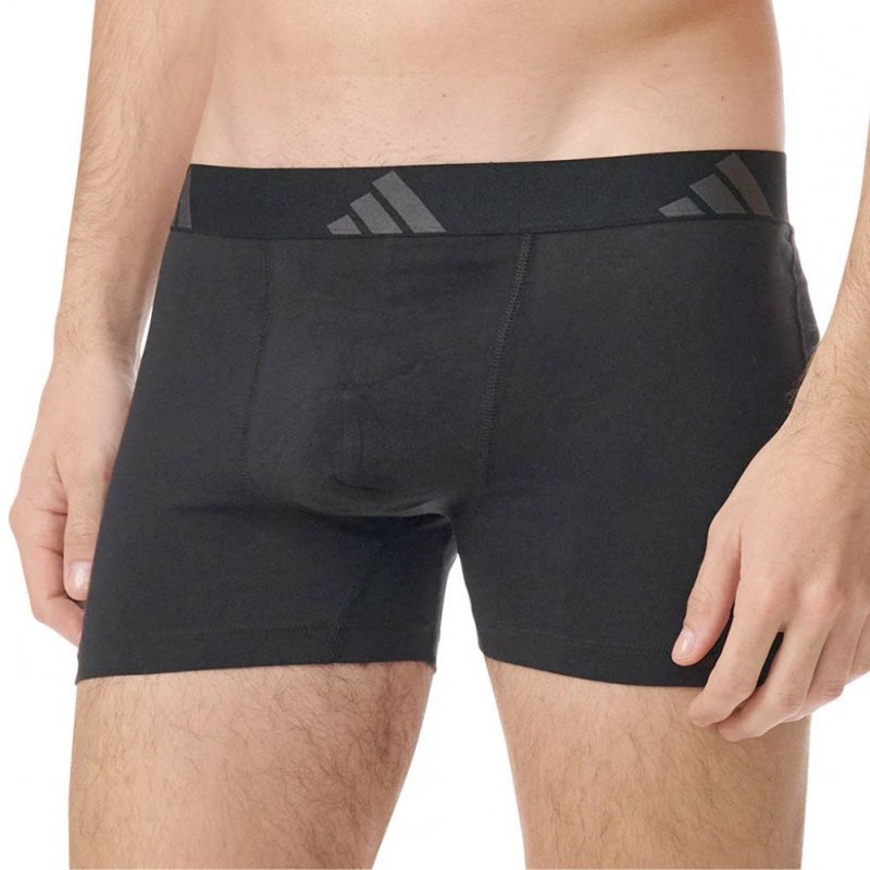 ADIDAS Lot de 2 Boxers Homme Coton ACTIVE FLEX2 Gris Noir