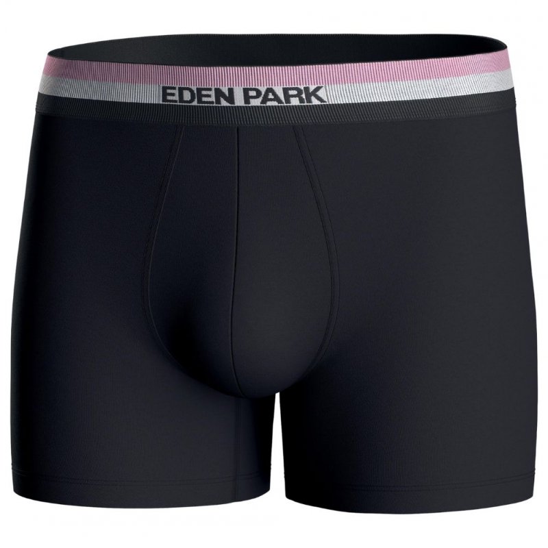 EDEN PARK Lot de 2 Boxers Homme Coton DUOCEINT Rose Marine