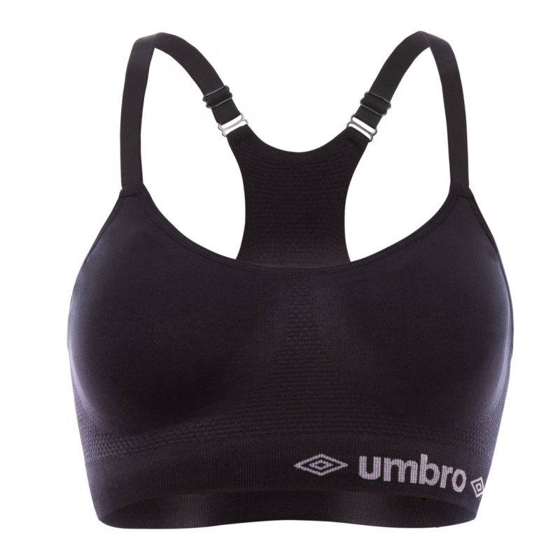 Brassière femme sans couture Umbro Noir