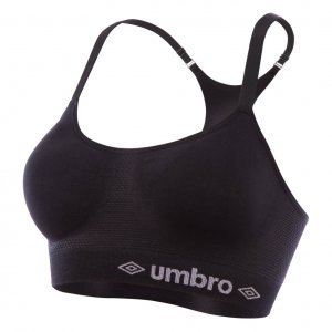 Brassière femme sans couture Umbro Noir