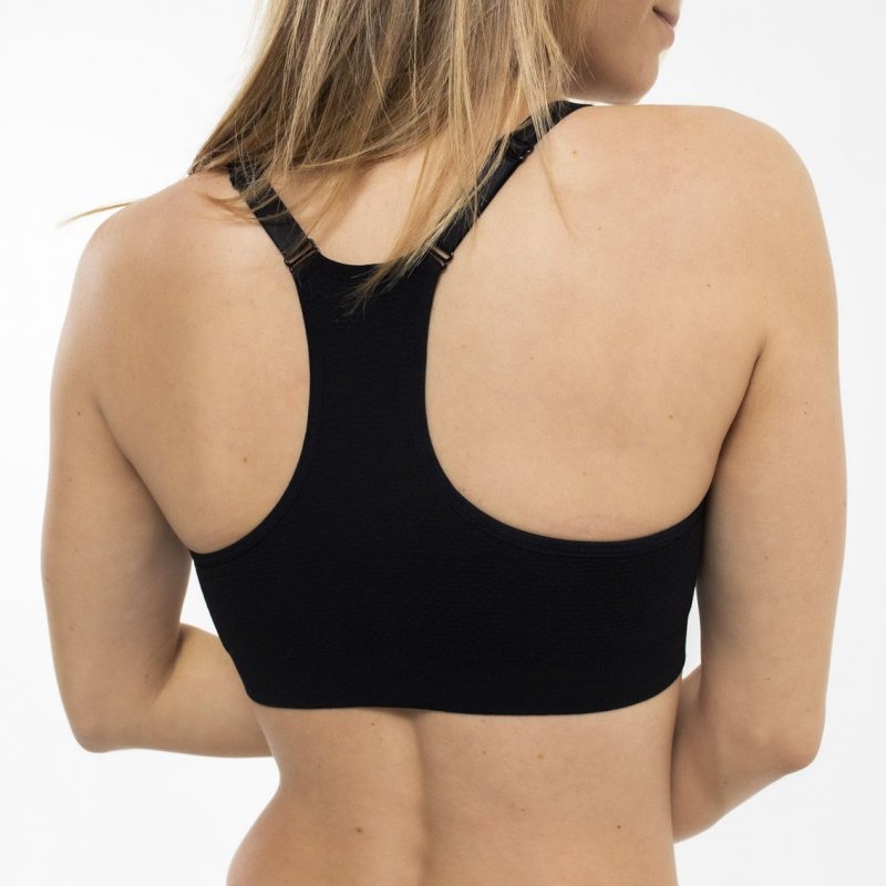 Brassière femme sans couture Umbro Noir