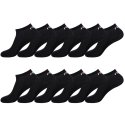 Lot de 12 Paires de Chaussettes Socquettes homme noir