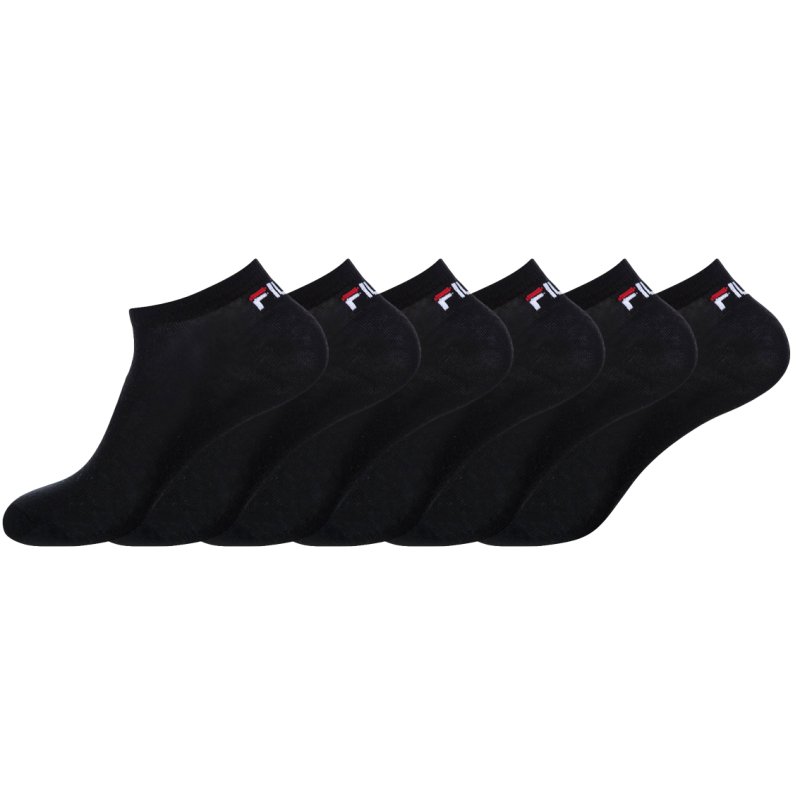 Lot de 6 Paires de Chaussettes Socquettes homme Fila Noir