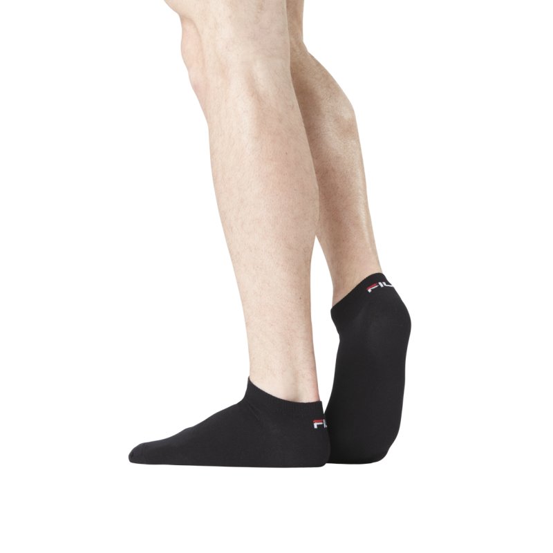 Lot de 6 Paires de Chaussettes Socquettes homme Fila Noir