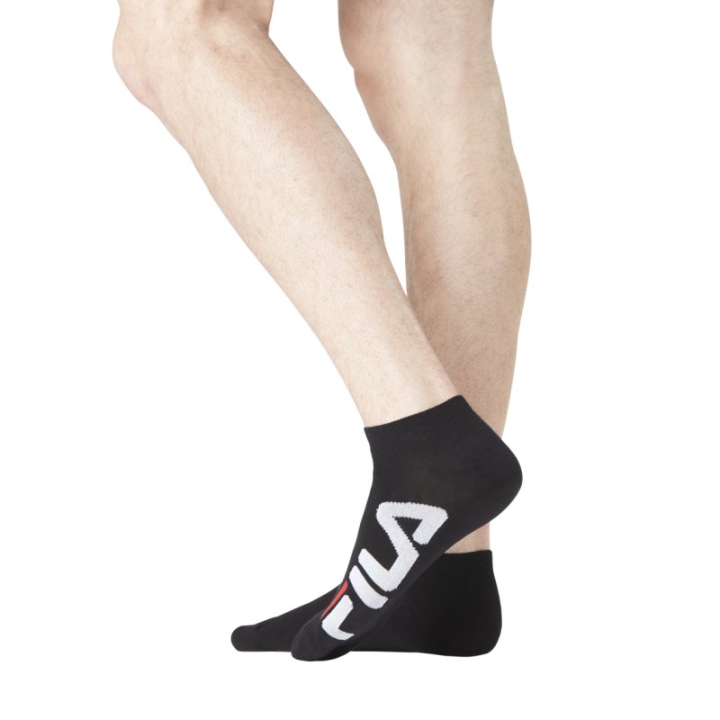 Lot de 6 Paires de Chaussettes Socquettes homme 9199 Fila Noir