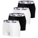 Lot de 4 Boxers coton homme FU5016 Noir et Blanc