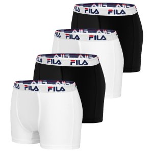 Lot de 4 Boxers coton homme FU5016 Noir et Blanc