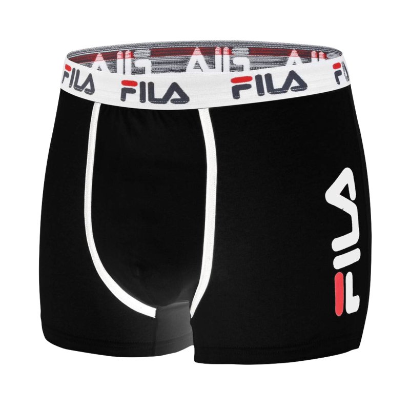 Lot de 4 Boxers coton homme FU5040 Noir et Gris