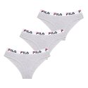 Lot de 3 culottes femme en coton FU6043 couleur grise